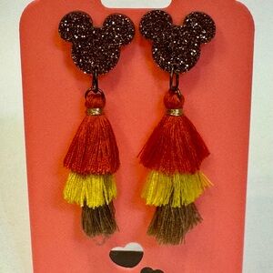 Glittery Mouse Tassel Earrings